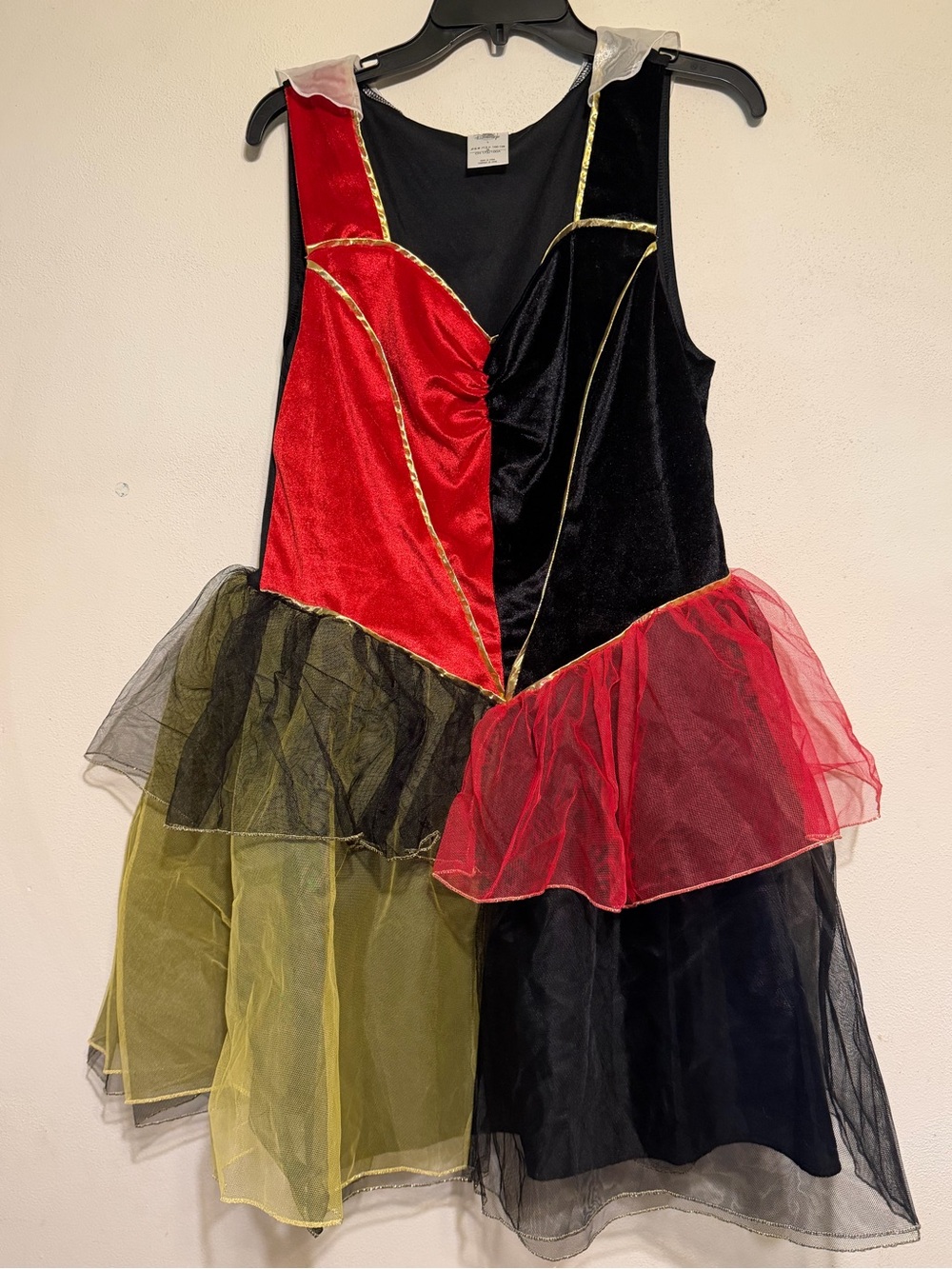 Disney Black and Red Tulle Halloween Costume Dress